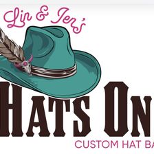 Lin & Jen's Hats On! Custom Hat Bar logo
